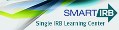 Smart IRB learning center badge, size 234 x 60