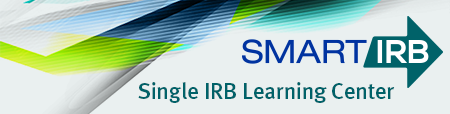 Smart IRB learning center badge, size 450 x 114