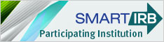 Smart IRB participating institution badge, size 234 x 60